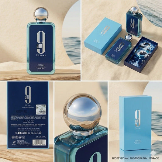 Afnan 9AM Dive Eau de Parfum 3.4 oz (100ml) Unisex EDP Spray | Brand New Sealed