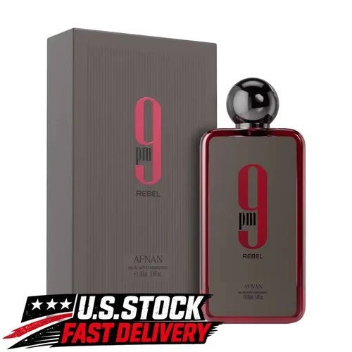 Afnan 9PM Rebel Eau de Parfum EDP 3.4 fl oz (100ml) Unisex Fragrance Spray | Brand New Sealed